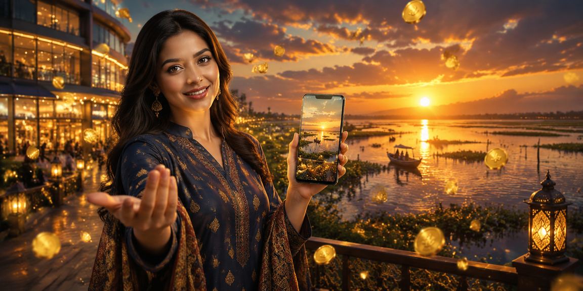 তাঙ্গুয়ার হাওরে বাংলাদেশের মডেল মোবাইলে স্পোর্টস বেটিং করছেন